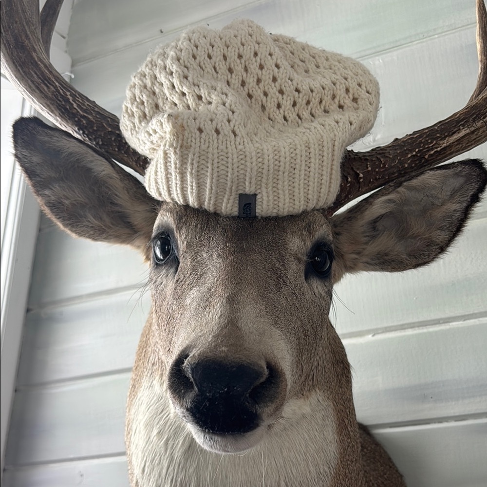 The North Face Cream Knitted Toque